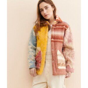 Carleen One Of a Kind Admore Wool Patchwork Jacket Womens S Patchwork